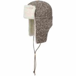 Tweed Lambswool Lapeer Fliegermütze By Lierys