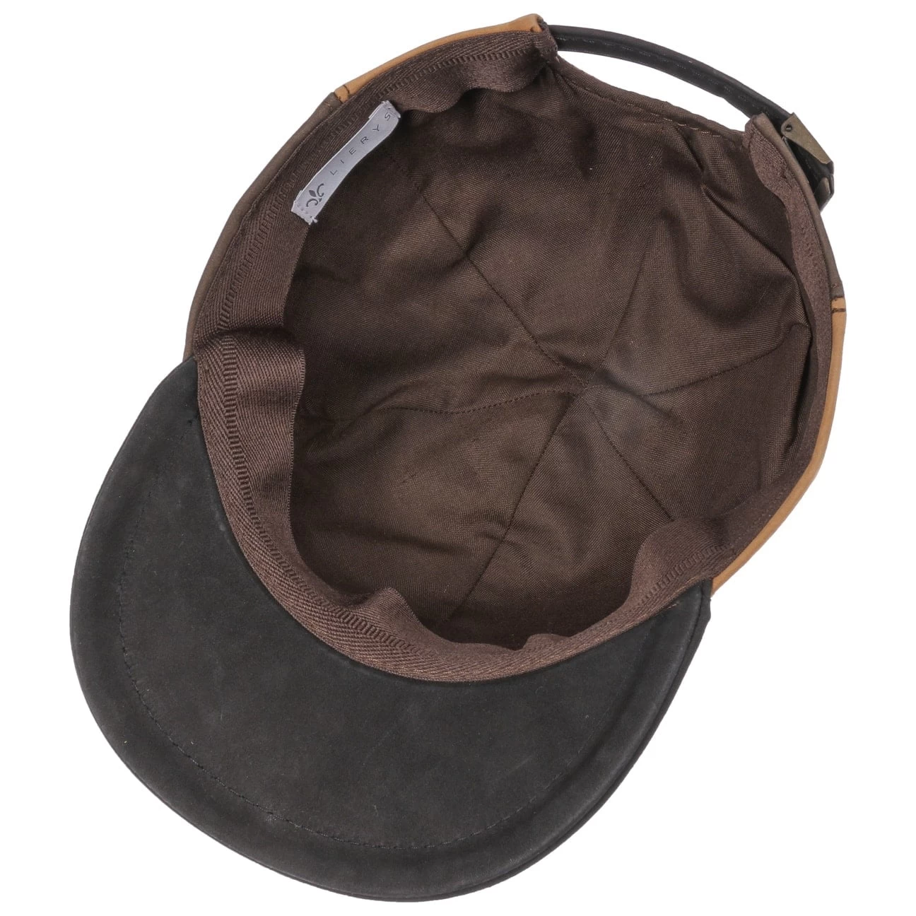 6 Panel Tricolour Leder Basecap By Lierys 3 6 Panel Tricolour Leder Basecap By Lierys - Image 3