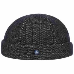 Dark Herringbone Dockercap By Hammaburg