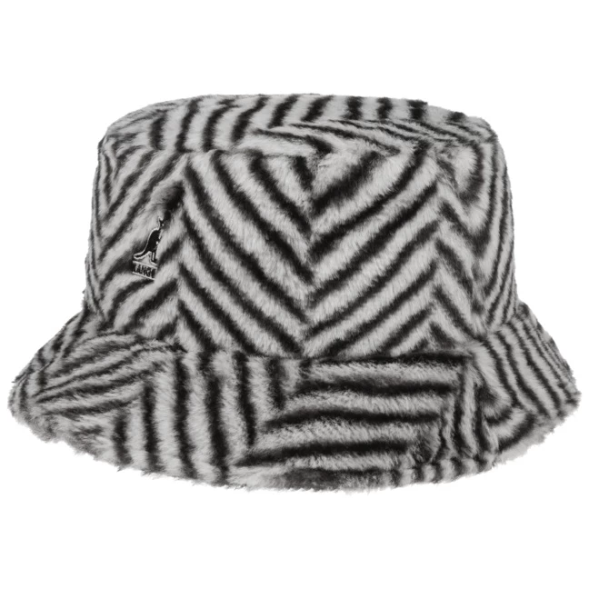 Faux Fur Bucket Herringbone Stoffhut By Kangol 1 Faux Fur Bucket Herringbone Stoffhut By Kangol