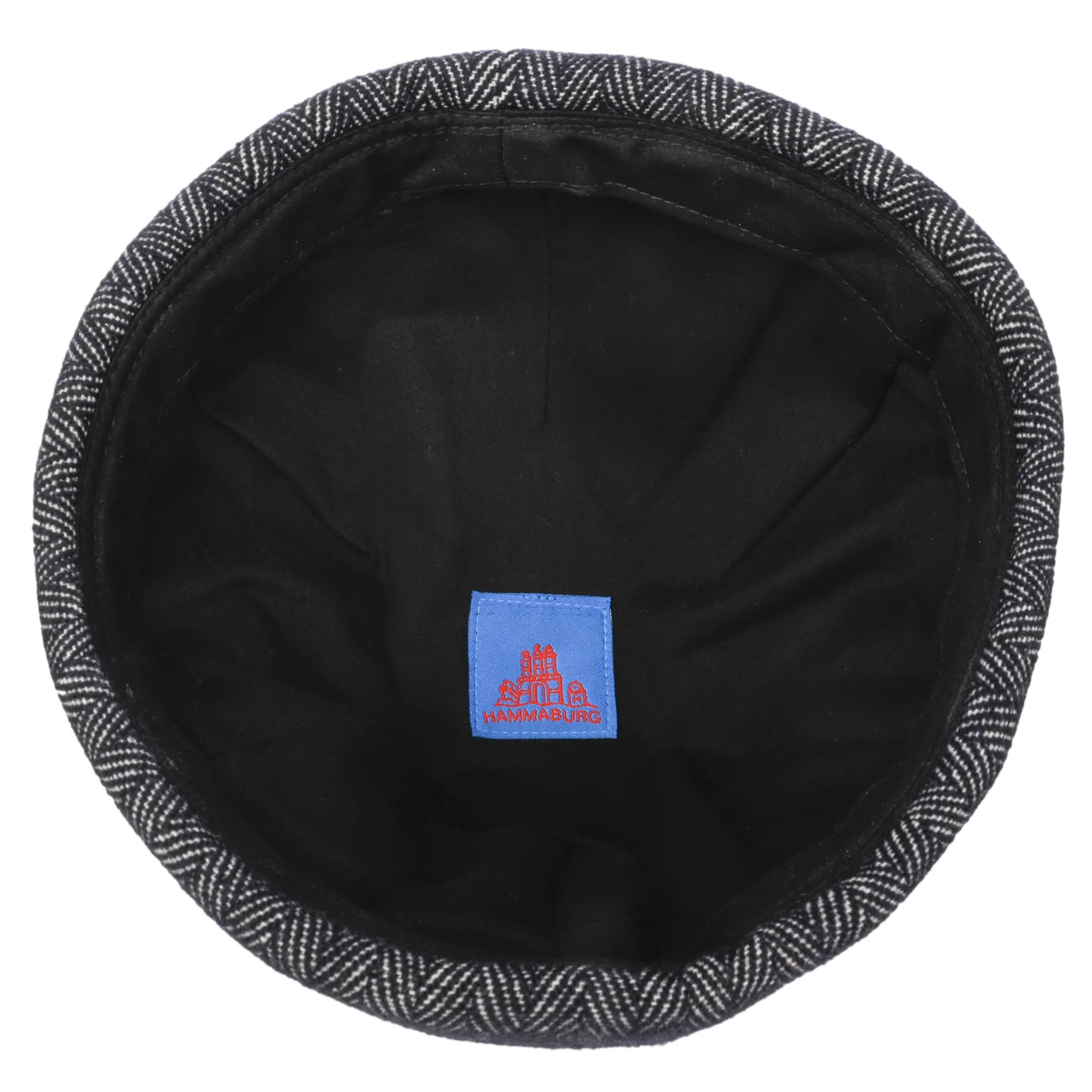 Dark Herringbone Dockercap By Hammaburg 3 Dark Herringbone Dockercap By Hammaburg - Image 3