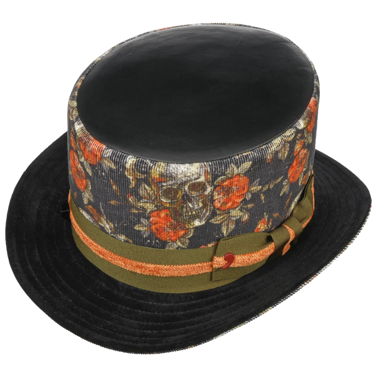 Skully Leder-Baumwolle Zylinder By Alfonso DEste 2 Skully Leder-Baumwolle Zylinder By Alfonso DEste - Image 2